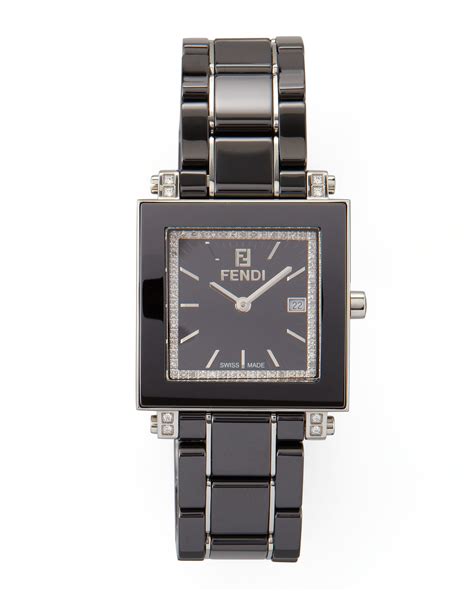 Fendi Stainless Steel Case Square Wristwatches for sale 